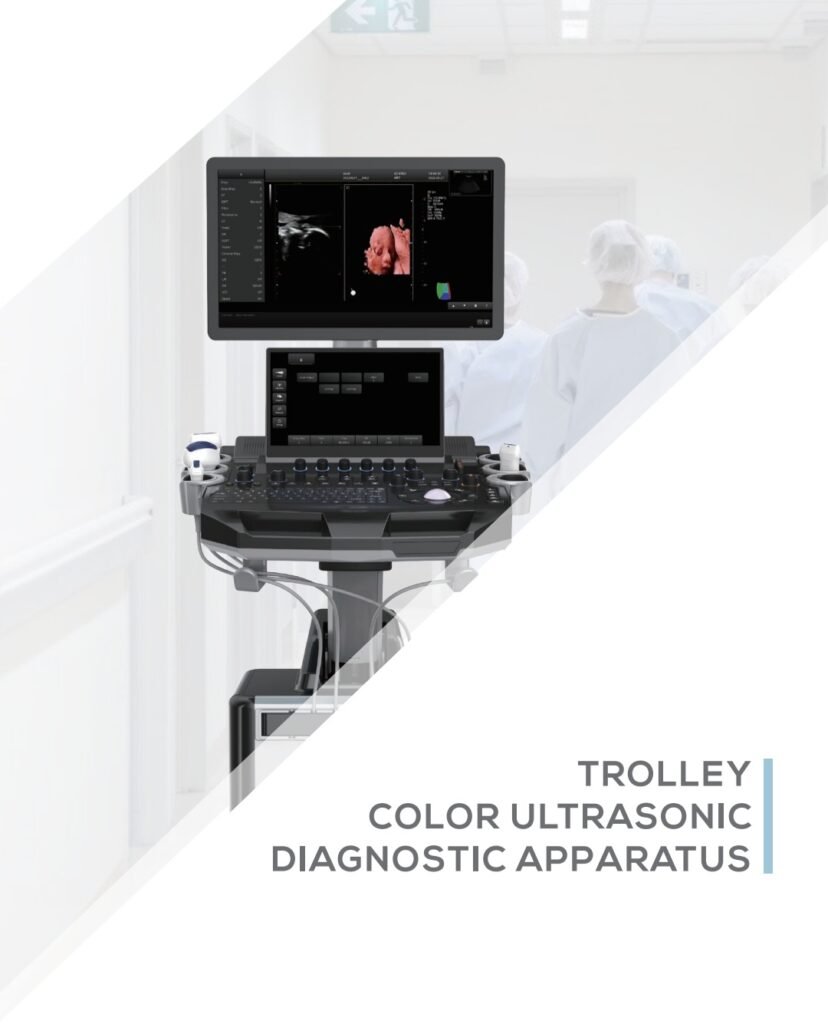 Advanced Trolley Color Ultrasonic Diagnostic Equipment for hospitals and clinics
