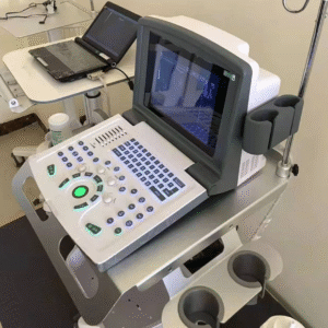 DAWEI DW-580 Laptop B/W Diagnostic Ultrasound Device showing full system design