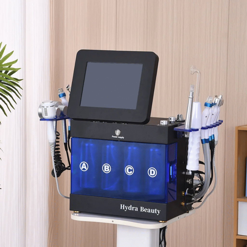 Tabletop HydraFacial machine for professional salon and spa use, compact and easy to operate.