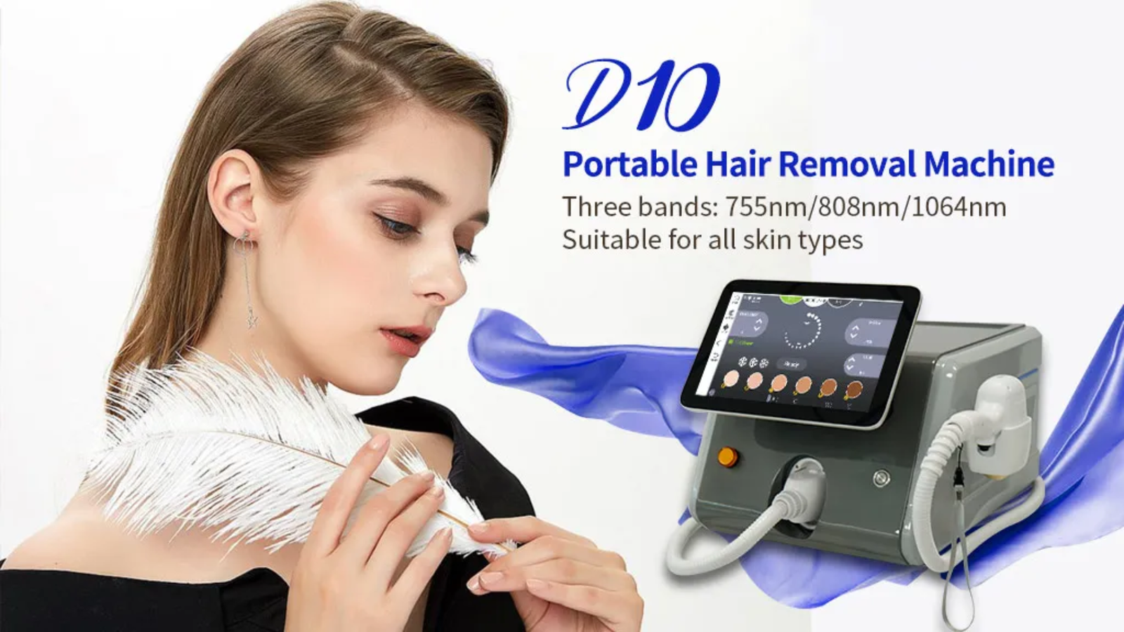D10 Portable Diode Laser Hair Removal Machine