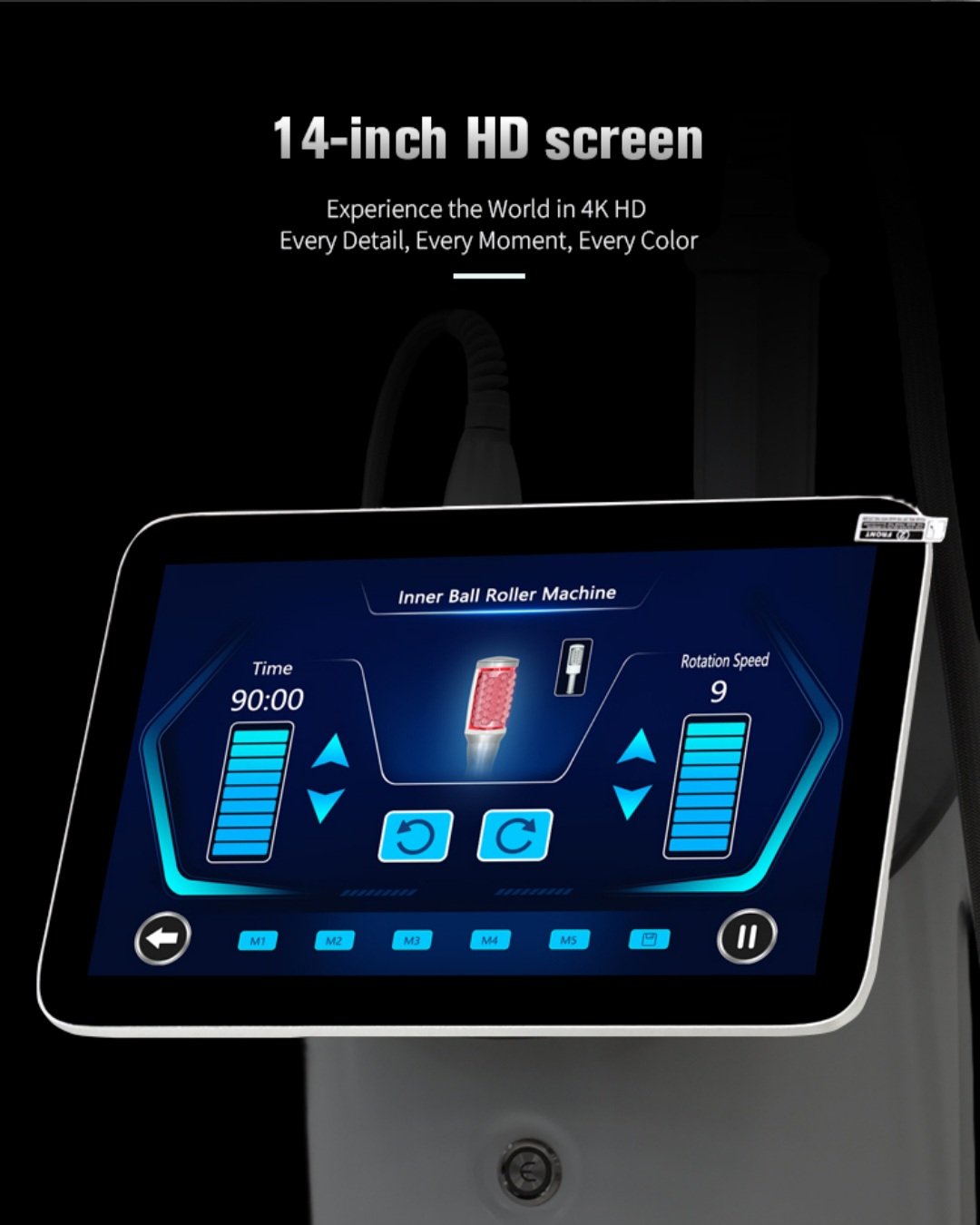 Professional endosphere therapy equipment used for aesthetic body treatments