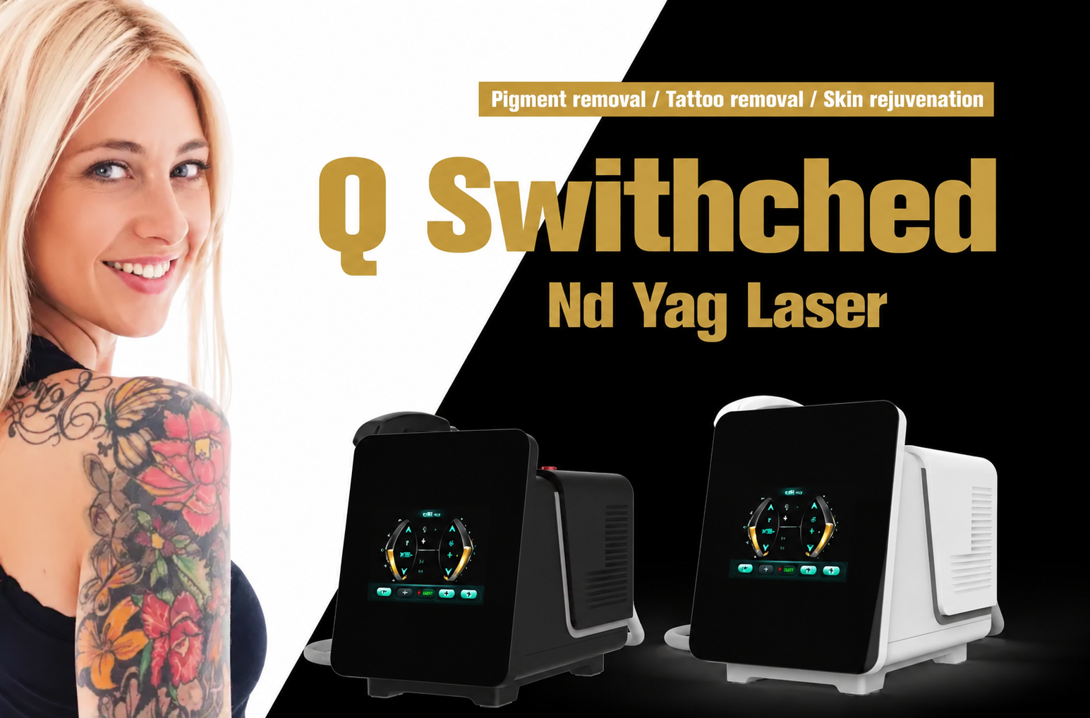 Q-Switched FDA cleared ND YAG Laser