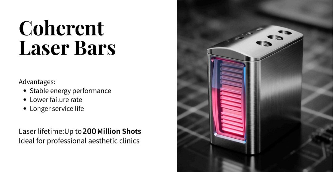 Advanced high quality coherent medical laser bars