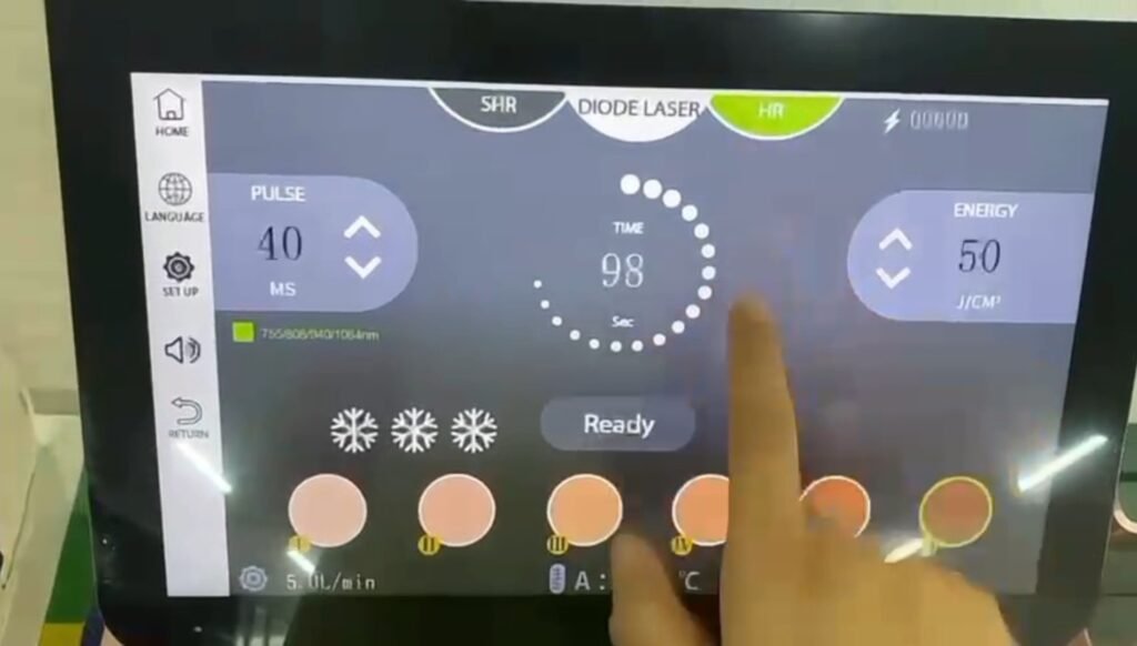 SHR diode laser hair removal machine