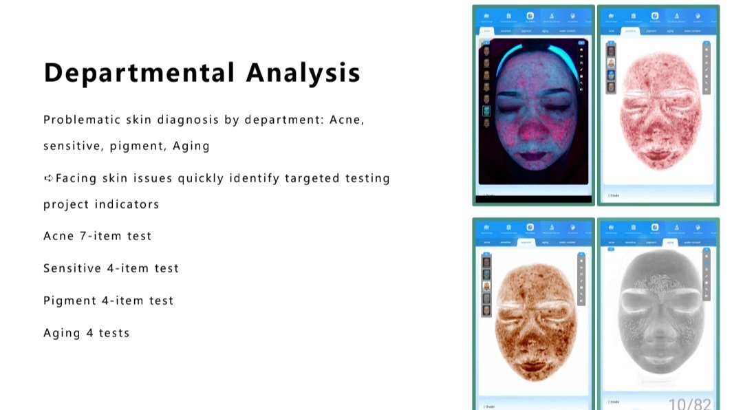 DermaInsightPro AI Skin Analyzer Machine with multi-spectral imaging technology